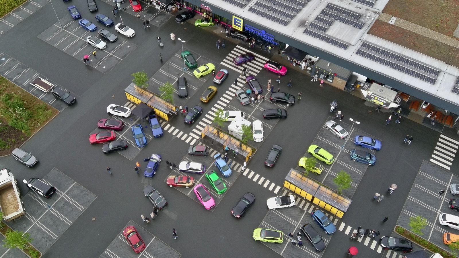 Tuning Treffen aus der Vogelperspektive
