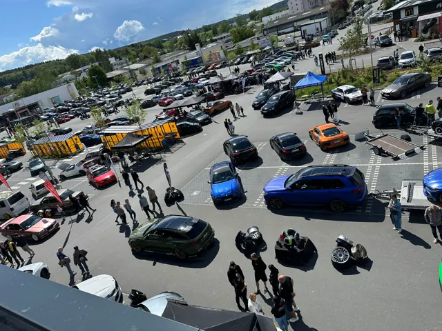Tuning Treffen aus der Vogelperspektive